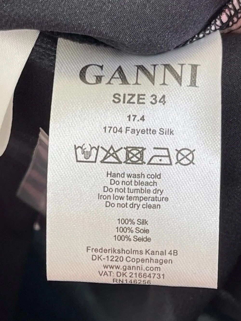 GANNI Fayette Silk Rose Print Blouse-NWT-Size 34-S/XS - Picture 6 of 7